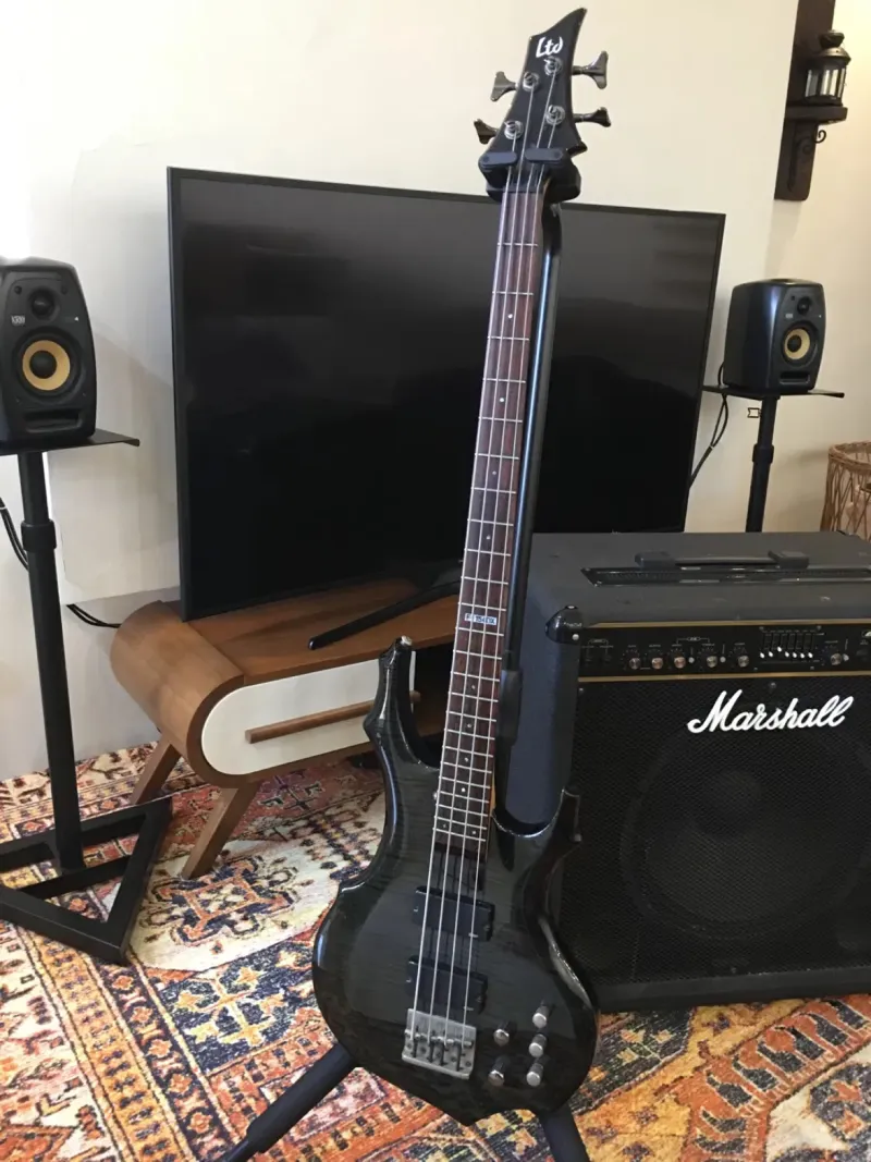 گیتار بیس ESP LTD F-154DX اندونزی Active دست اول
