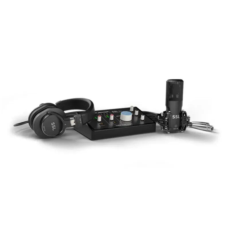 پکیج استودیو میکروفن کارت صدا هدفون Ssl2+