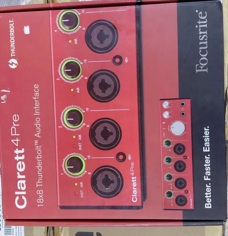 کارت صدا Focusrite Clarett 4Pre Thunderbolt آکبند